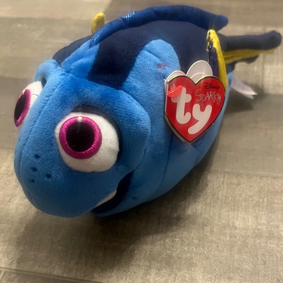 Ty Other - Ty Plush Blue and Yellow Dory-Inspired Fish Nemo